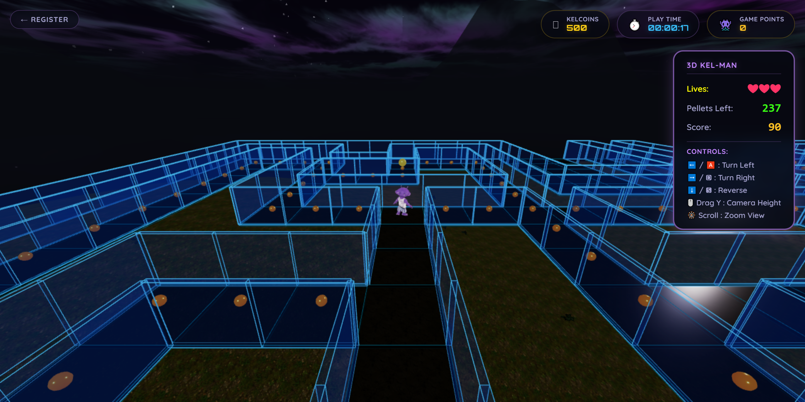 Kel-Man maze navigation
